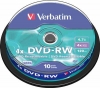 Диск DVD-RW Verbatim 10 шт