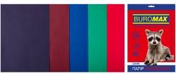 Набор цветной бумаги DARK BUROMAX, А4, 20 листов