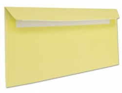 Конверт Е65 СКЛ кольоровий - світло-жовтий
