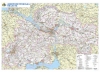 Настінна карта Дніпропетровської області 110х80 см, ламінована