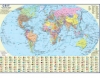 Карта світу настінна/настільна 65x45 см , щільна ламінація