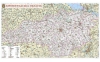 Настінна карта Кіровоградської області  110х60 см, ламінована на планках