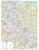Настінна карта Сумської області 80х100 см, ламінована 