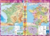 Карта Франции на планках 158х108
