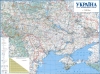 Карта автодорог Украины 140х98