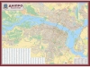 Карта Днепра 158*216 см картон