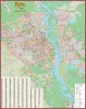 Карта Киева 142*112 см картон на планках
