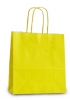 Жовтий крафт пакет з крученими ручками 24*32 см