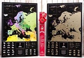 Скретч карта Европы в тубусе In Love